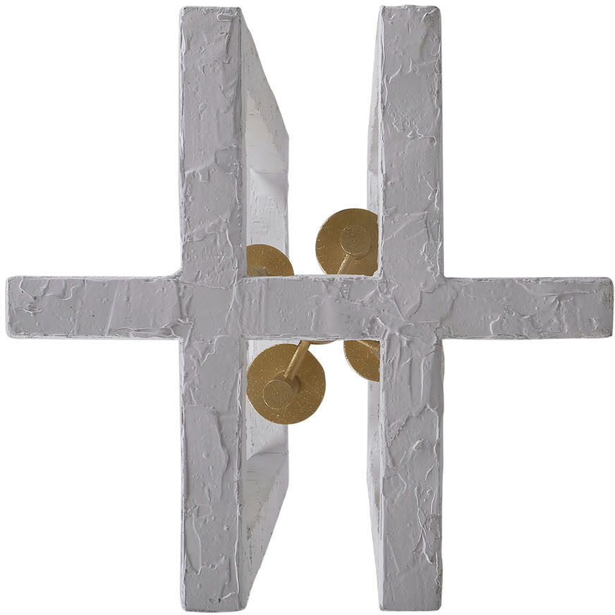 Duo 4 Light 18 inch Soft Gold and White Foyer Light Ceiling Light