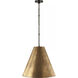 Thomas O'Brien Goodman 1 Light 18 inch Bronze Hanging Shade Ceiling Light in Hand-Rubbed Antique Brass, Medium