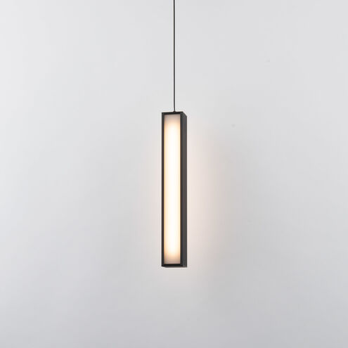 Chaos LED 7 inch Black Pendant Ceiling Light in 1, 14in.