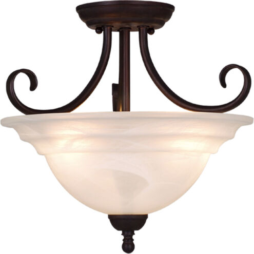 Babylon LED 14 inch Oil Burnished Bronze Semi-Flush Mount Ceiling Light