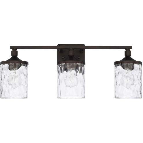 Colton 3 Light 24 inch Bronze Vanity Light Wall Light