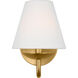 Drew & Jonathan Scott Albion 1 Light 6 inch Satin Brass Sconce Wall Light
