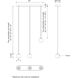 Europa LED 4 inch White Multi Pendant Ceiling Light