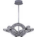 Rotondo 29.5 inch Polished Chrome Pendant Ceiling Light