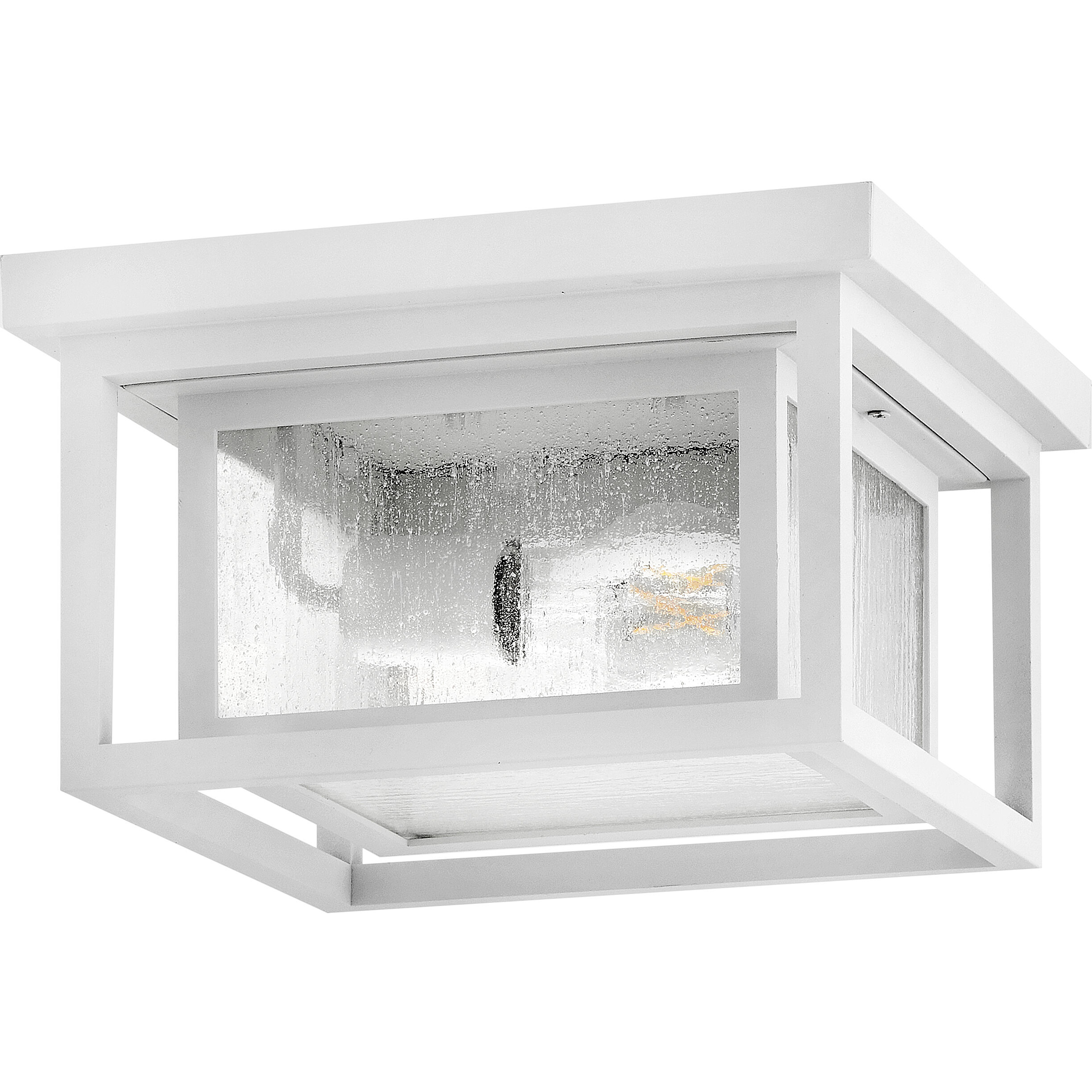 Coastal Elements Estate Series Republic 2 Light 11 inch Textured White Outdoor Ceiling