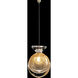 Essence 1 Light 6.5 inch Gold Pendant Ceiling Light