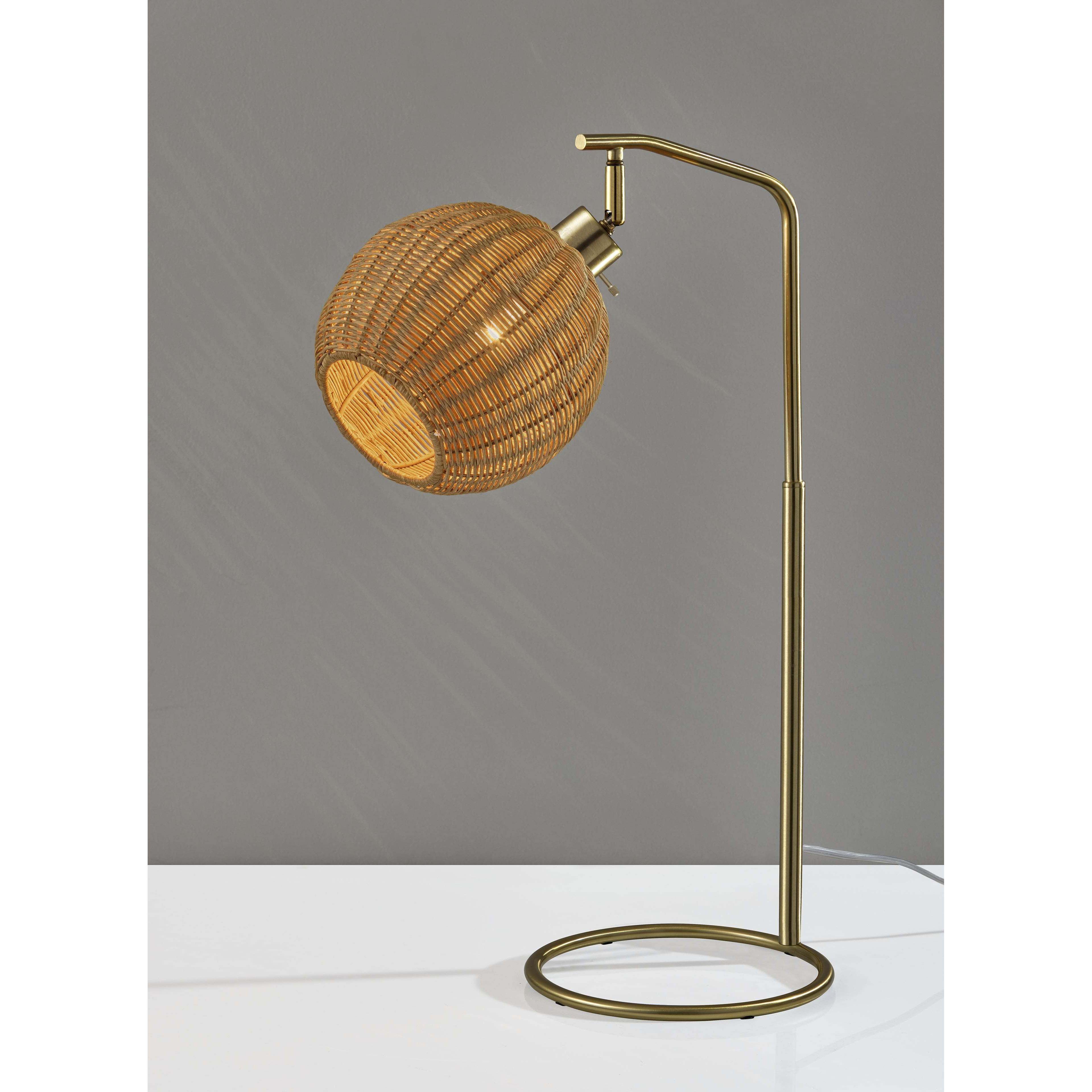 Maeve 25 inch 60.00 watt Antique Brass Table Lamp Portable Light