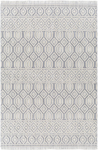 Broadway 87 X 63 inch Light Grey Rug, Rectangle