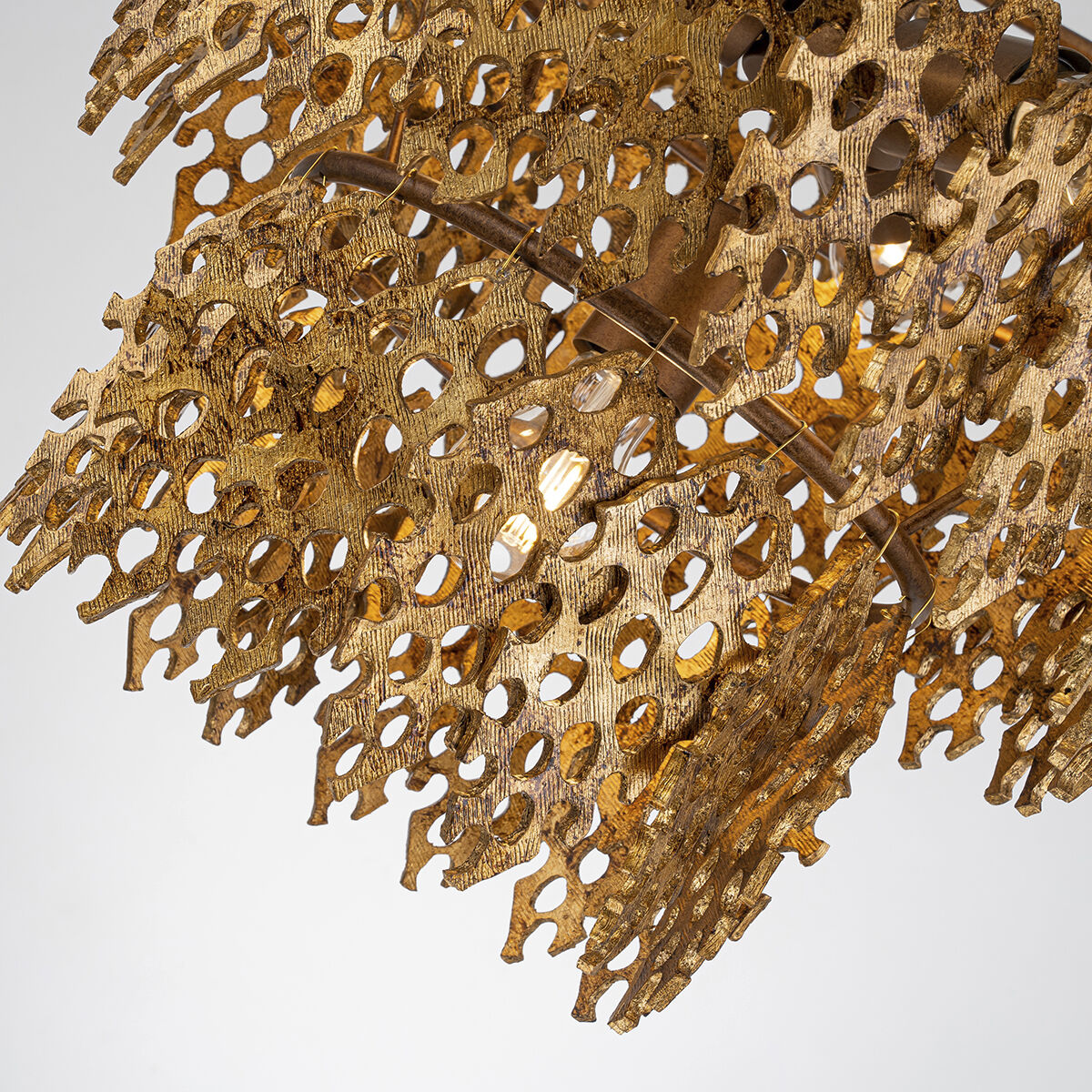 Coral Luxe 4 Light 20 inch Gold Pendant Ceiling Light