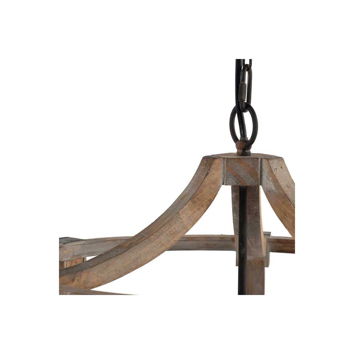 Andreas 3 Light 20.1 inch Antique Wood Pendant Ceiling Light