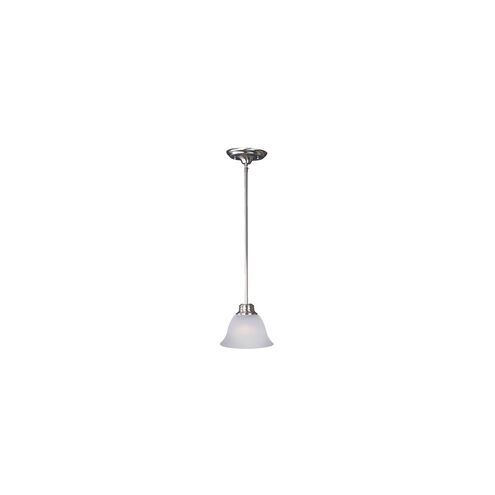 Malaga 1 Light 6 inch Satin Nickel Mini Pendant Ceiling Light in Frosted