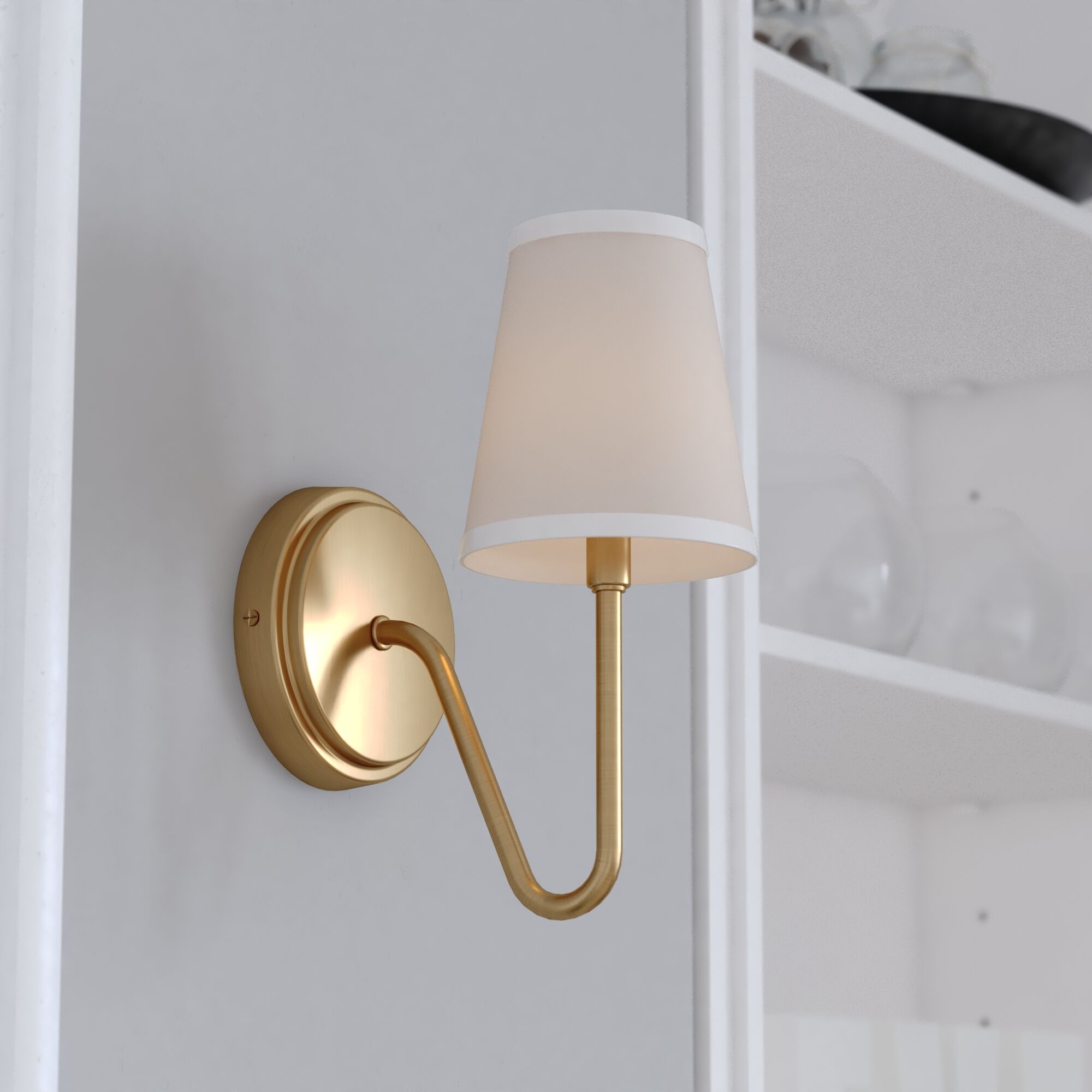 Briar LED 5 inch Muted Brass Wall Light