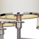 Nexus 5 Light 27.75 inch Satin Nickel Single-Tier Chandelier Ceiling Light