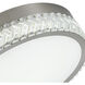 Chevron LED 15.75 inch Brushed Nickel Flush Mount Ceiling Light
