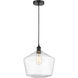 Edison Cindyrella LED 12 inch Matte Black Mini Pendant Ceiling Light