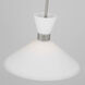 Drew & Jonathan Belcarra 1 Light 15 inch Brushed Steel Pendant Ceiling Light