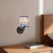 Alora Mood Scout 1 Light 6 inch Matte Black and Blue Linen Wall/Vanity Light Wall Light