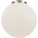 Franklin Restoration Beacon LED 16 inch Antique Copper Statement Pendant Ceiling Light in Matte White