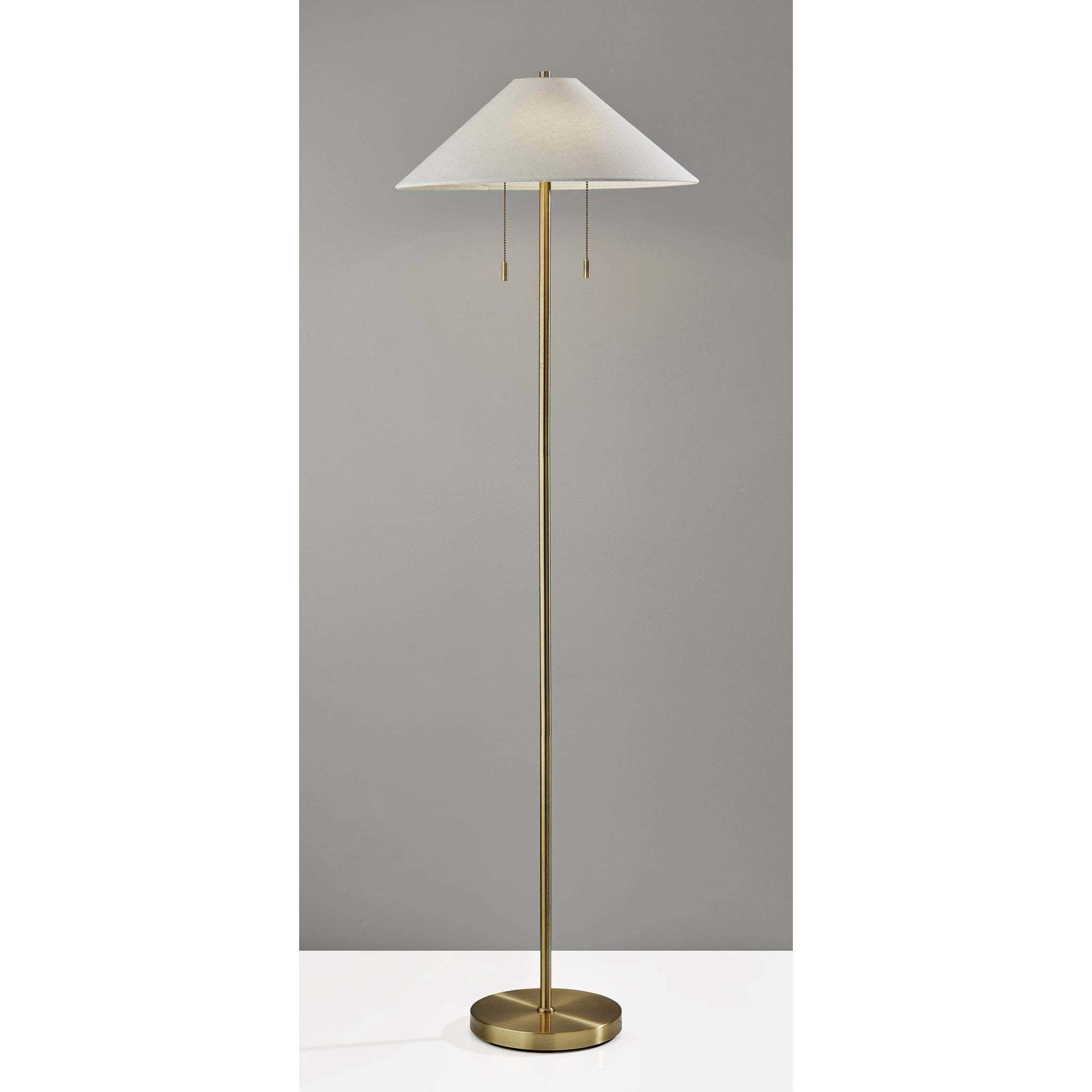 Claremont 60.5 inch 60.00 watt Antique Brass Floor Lamp Portable Light