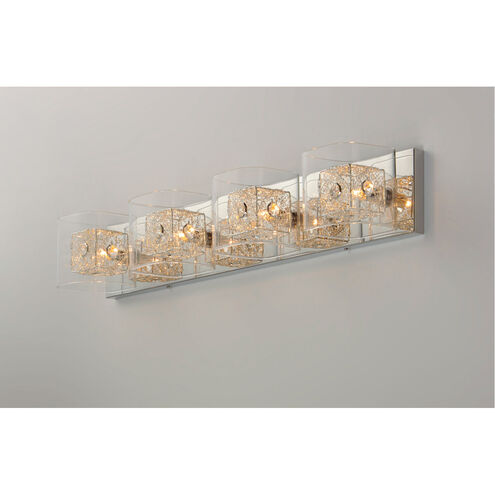 Westbury 4 Light 31 inch Polished Chrome Bath Vanity Light Wall Light