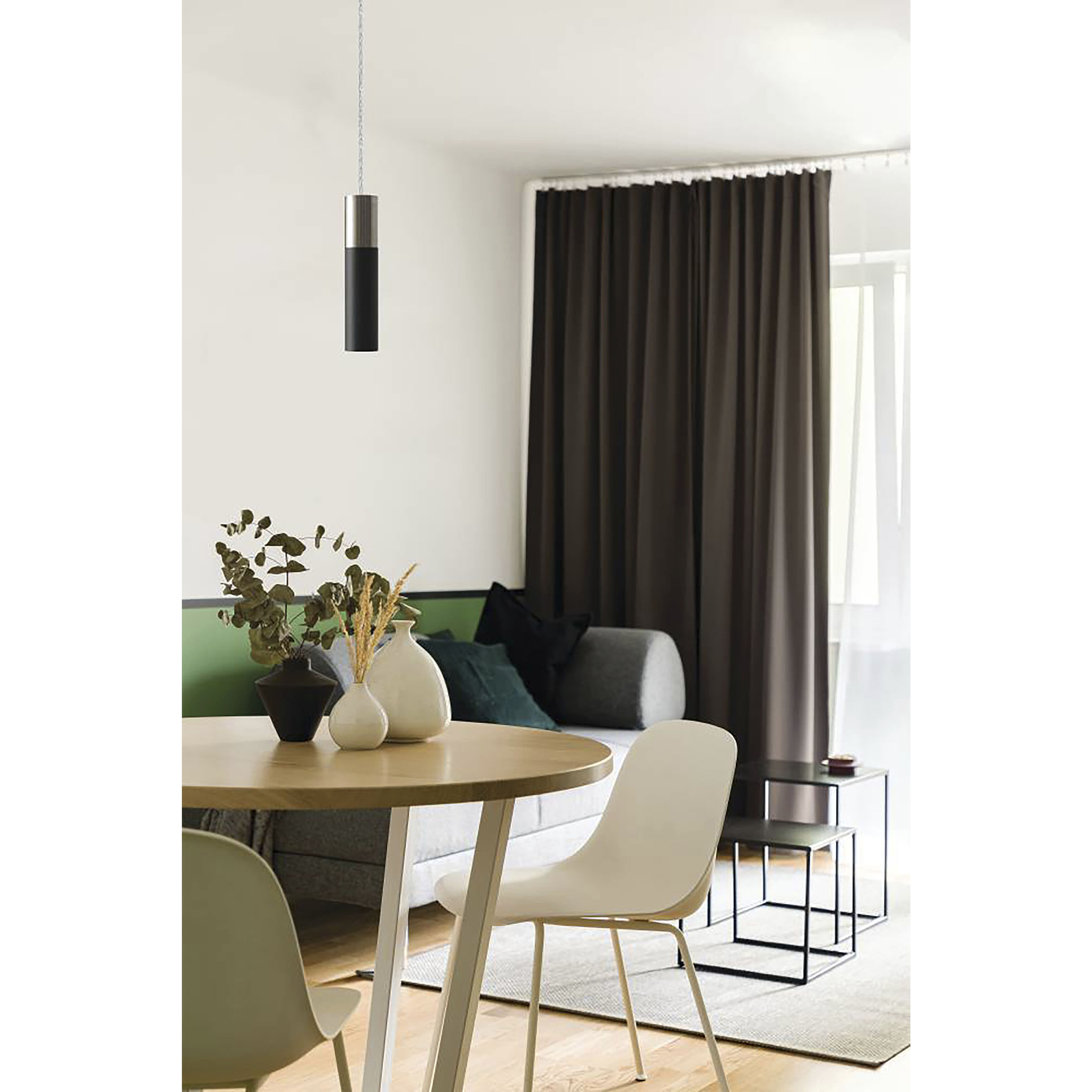 Villora 1 Light 5 inch Matte Nickel Pendant Ceiling Light