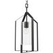Vertex 1 Light 12 inch Matte Black Foyer Light Ceiling Light