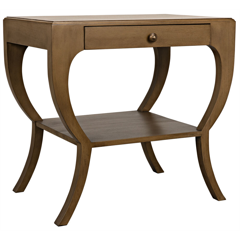 Maude 30 X 28.5 inch Saddle Brown Side Table