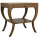 Maude 30 X 28.5 inch Saddle Brown Side Table