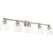Catania 5 Light 42 inch Brushed Nickel Vanity Wall Sconce Wall Light, Large