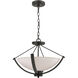 Casual Mission 3 Light 20 inch Oil Rubbed Bronze Semi Flush Mount Ceiling Light