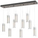 Exos Glass 10 Light 44.5 inch Ink Pendant Ceiling Light in Opal