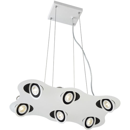 Vision LED 14 inch White/Black Pendant Ceiling Light