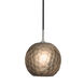 Envisage VI LED 8 inch Brushed Nickel Mini Pendant Ceiling Light in Chiseled Smoke