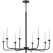 Lexington Green 8 Light 38 inch Matte Black Chandelier Ceiling Light