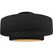 Radiance Collection - Tier 1 Light 16.5 inch Carbon Matte Black and Champagne Gold and Matte Black Semi-Flush Ceiling Light in Replaceable Bulb, Carbon Matte Black/Champagne Gold, 16.5W x 8H, Form+Finish+Function