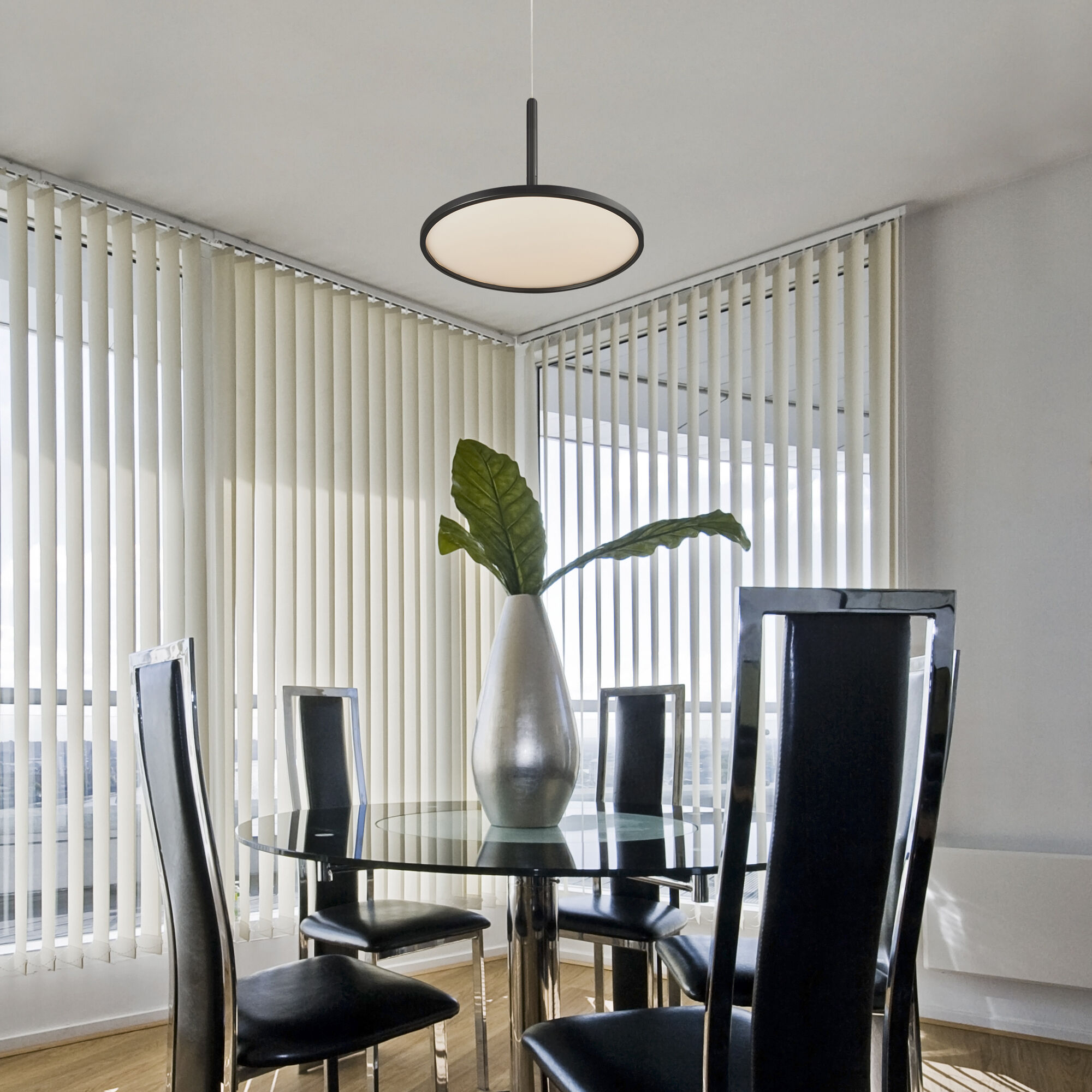 Salm 17.25 inch Black Pendant/Chandelier Ceiling Light