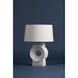 Milner 25.75 inch 60.00 watt Aged Brass and Whitewash Ceramic Table Lamp Portable Light