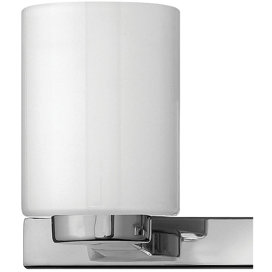 Miley 3 Light 22 inch Chrome Vanity Light Wall Light in Cased Opal