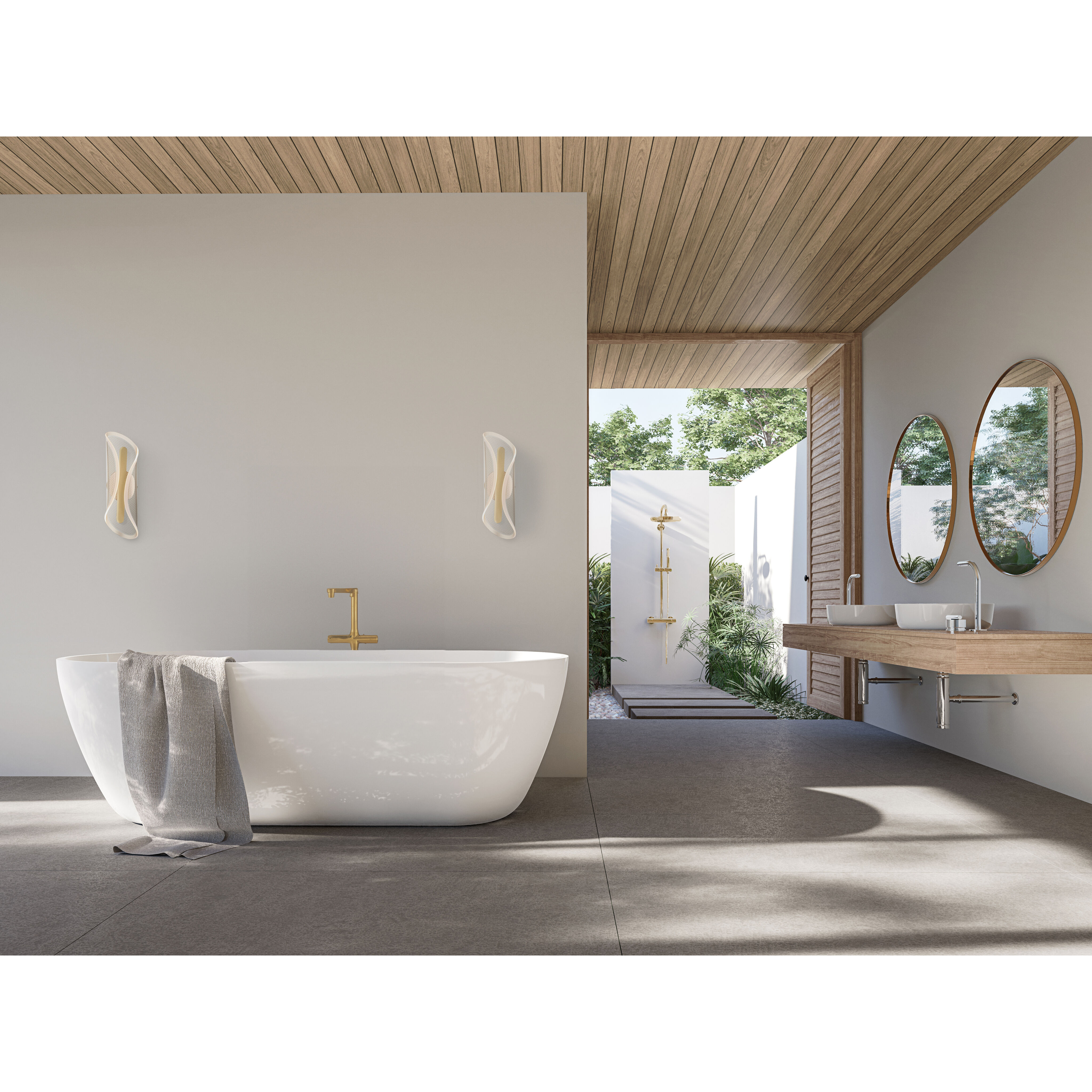 Manta LED Gold Wall Sconce Wall Light