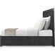 Kesden Silent Black US King Bed, Wooden