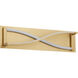 Hyperion 2 Light 22 inch Aged Brass Vanity Light Wall Light