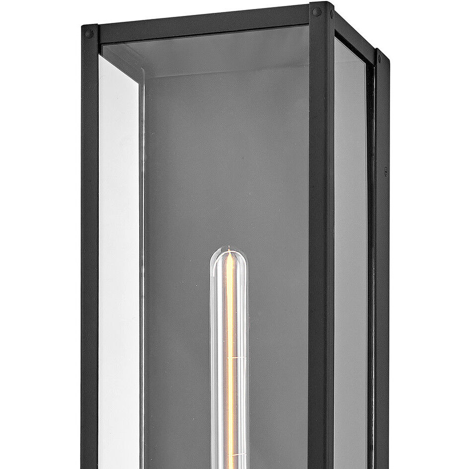 Estate Series Max 1 Light 20 inch Black Outdoor Wall Mount Lantern