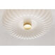 Lydia 2 Light 10 inch Aged Brass Flush Mount Ceiling Light