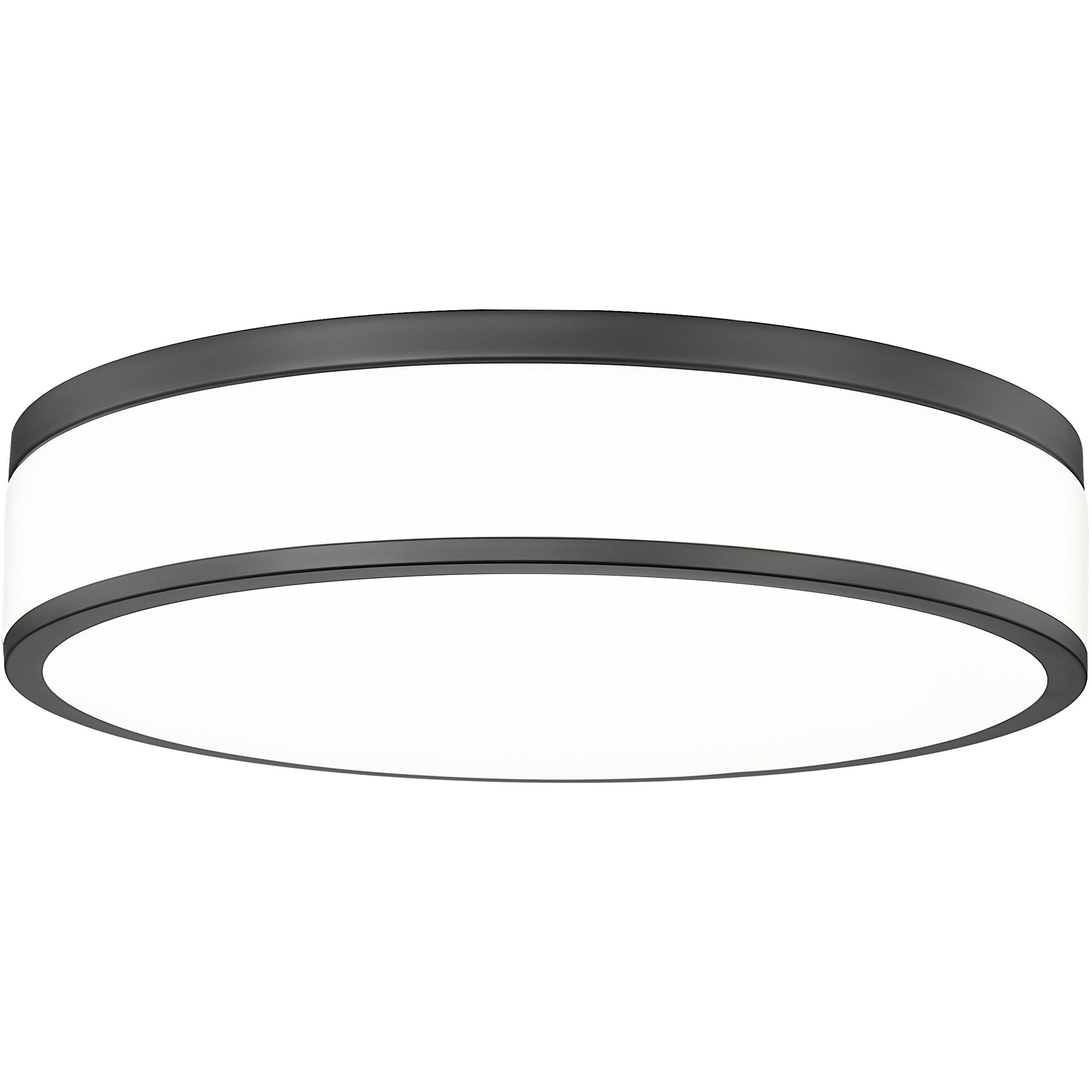Ballord LED 16 inch Matte Black Flush Mount Ceiling Light