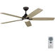 Lowden 60 Smart LED 60 inch Aged Pewter with Light Grey Weathered Oak Blades Indoor/Outdoor Smart Ceiling Fan