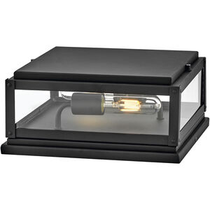 Estate Series Max 2 Light 12 inch Black Outdoor Pier Mount