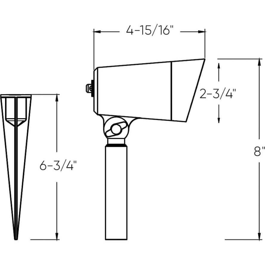 Spot 12V 10.00 watt Black Landscape, Spotlight