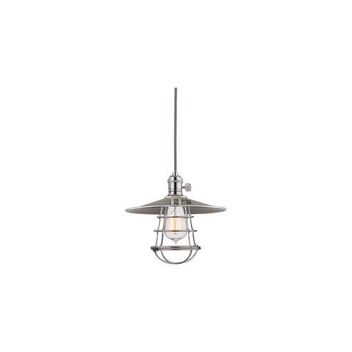 Heirloom 1 Light 10 inch Polished Nickel Pendant Ceiling Light in MS1, Yes