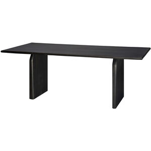 Arc 78.75 X 29.5 inch Black Dining Table
