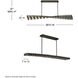 Stitch LED 58.75 inch Painted Black Oxide Chandelier Ceiling Light
